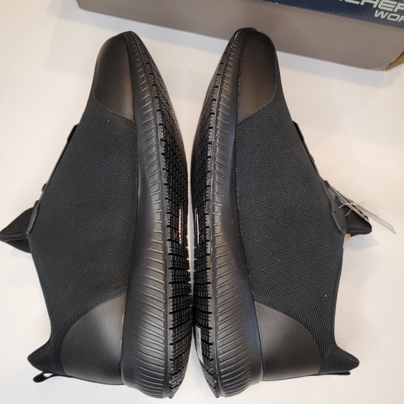Skechers WOMEN'S Work: Squad SR Slip Resistant Black Shoe Size 11 Wide NIB! - Picture 8 of 14